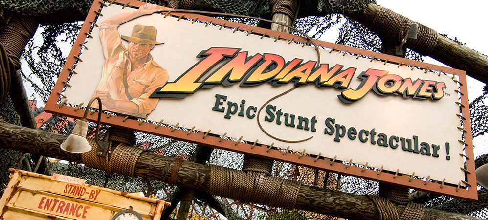 Set off on a fiery, stunt-filled adventure and learn the secrets to Indy's film daring do! Indiana Jones Epic Stunt Spectacular!