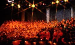 A Children's Choir Performs at the Candlelight Processional A Children's Choir Performs at the Candlelight Processional