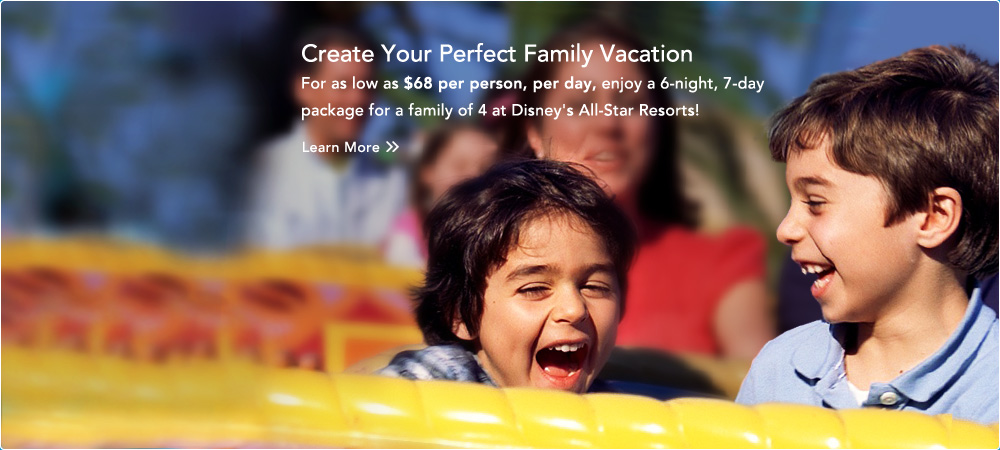 Find a fun-filled Disney package at a price that's right for you!