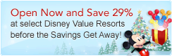 Enjoy at least 29% off rooms at select Disney Value Resort hotels